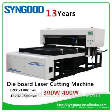 Hohe Genauigkeit und 35m / Stunde SG1218 co2 sterben Bord Laser-Schneidemaschine 18mm 22mm 23mm MDF